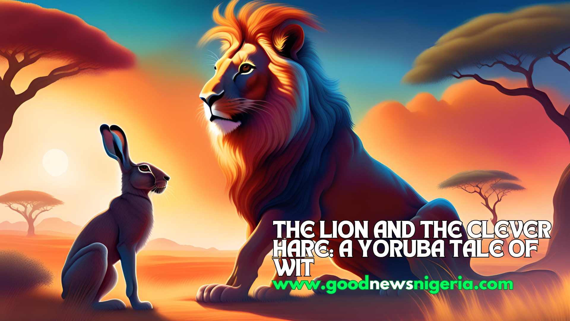 The Lion and the Clever Hare: A Yoruba Tale of Wit